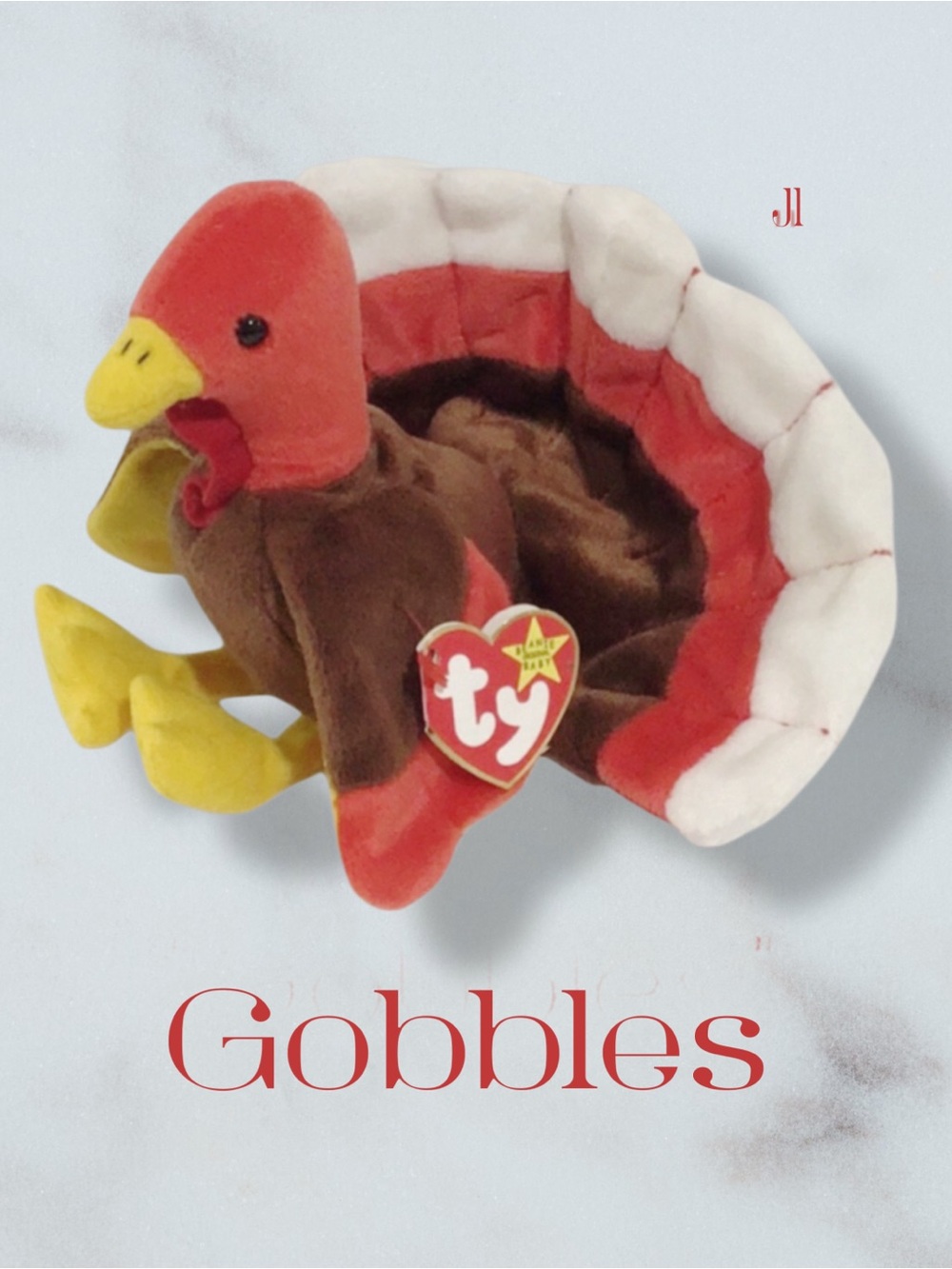 TY Original Beanie Babies Gobbles the Turkey 1996 Vintage